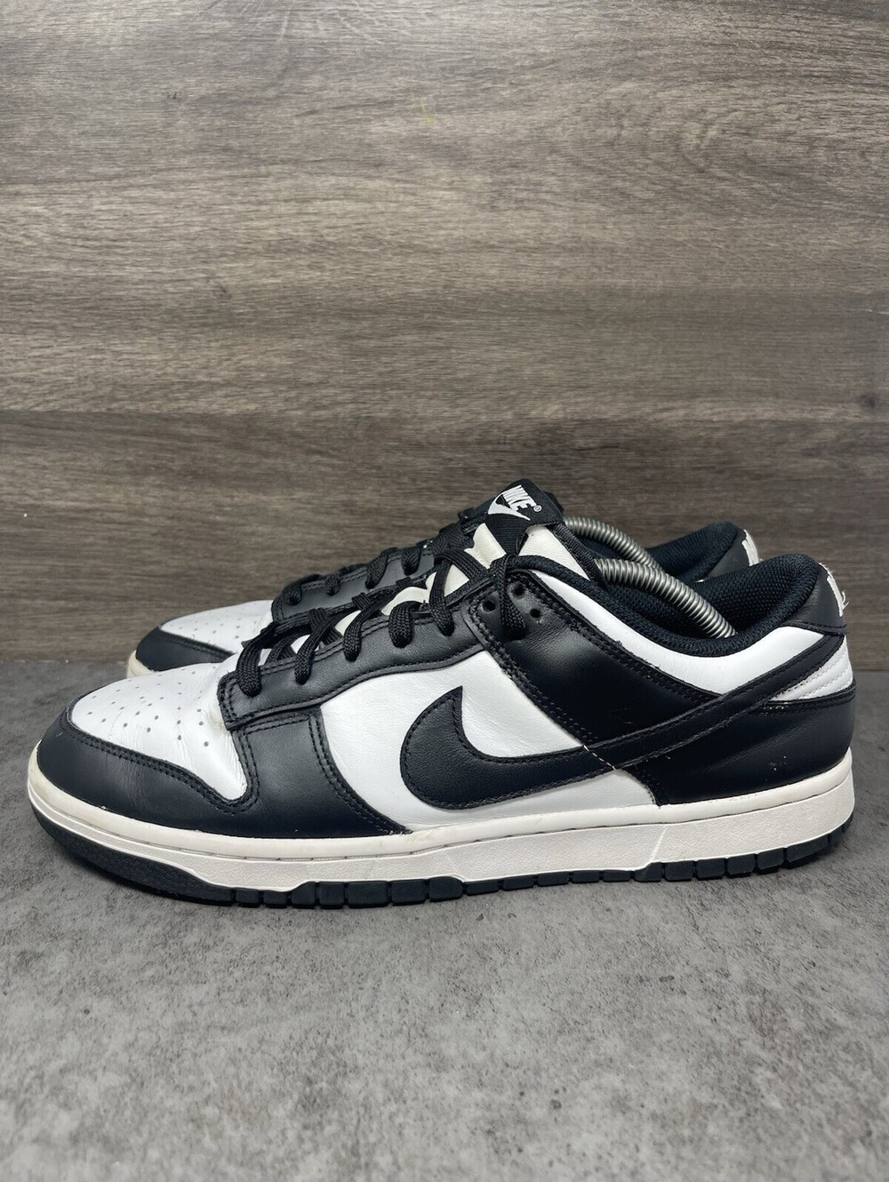 Nike Dunk Low Panda Size 12 Womens / 10.5 Mens Black White Leather DD1503-101